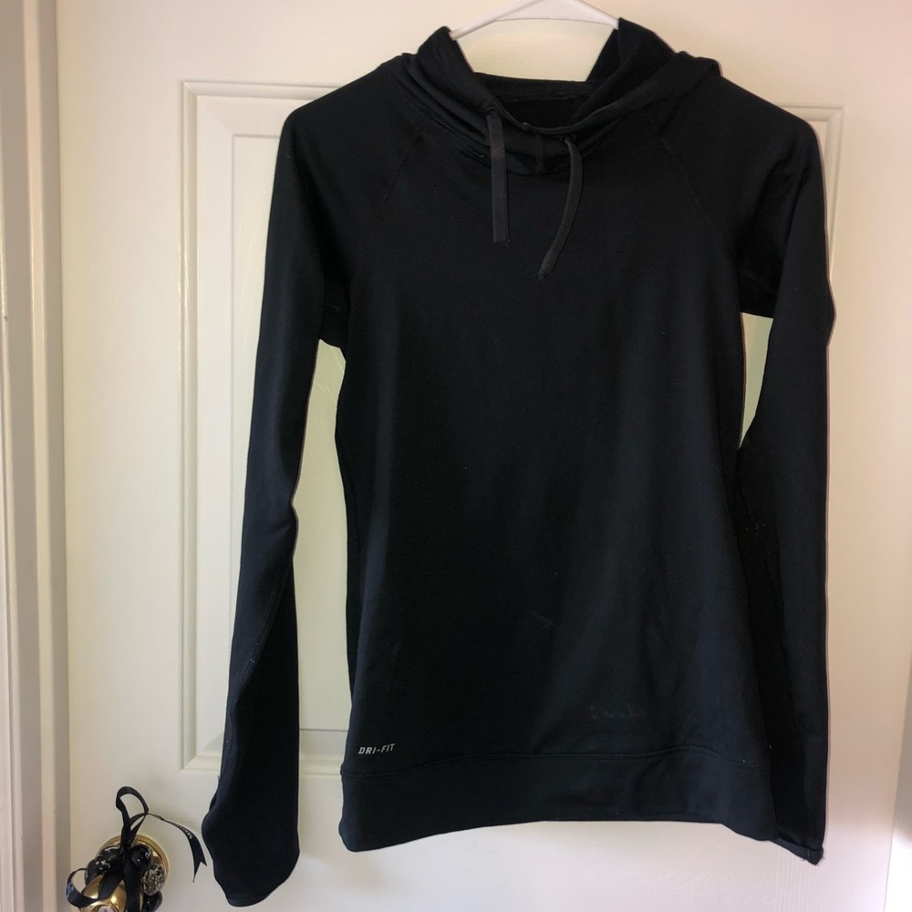 Nike Dri Fit Black Hoodie Sweatshirt